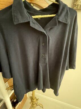 Womens Golf Shirt Navy XL